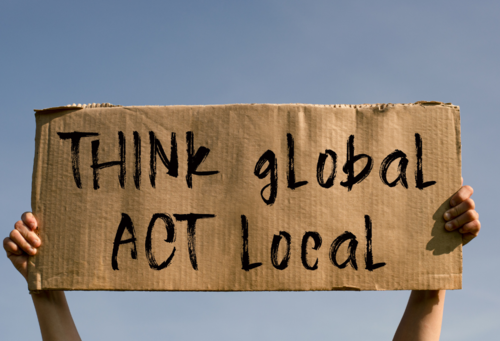 think global act local - canva